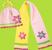 Kidorable Lotus Hat and Scarf Set
