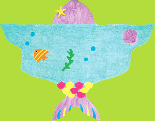 Kidorable Mermaid Towel