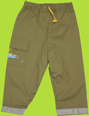 Kushies Olive Rainpants