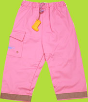 Kushies Pink Rain Pants with Reflectors