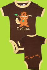 Lazy One Chocolate "Teething" Bodysuit 