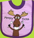Purple Moosey Eater Bib