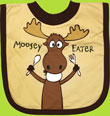 Lazy One Tan "Moosey Eater" Bib