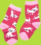 Pink Dog Tired Childrens Socks