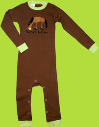 Lazy One Chocolate "Pasture Bedtime" Union Suit 