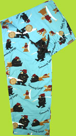 Lazy One "Sawing Logs" Adult Unisex Cotton Pajama Bottoms