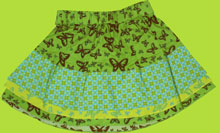 Me Too Leaf Rinda Mini Skirt 