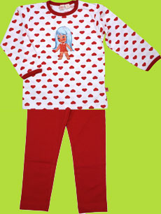 Me Too Ines "Hearts" Ines Mini Long Sleeve Top 