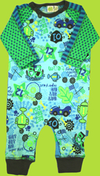 Me Too Aldo Baby L/Sleeve Suit "Forest Racing Team"