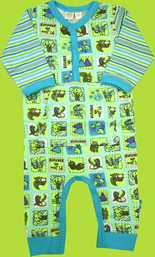 Me Too Basse Baby L/Sleeve Suit "Explore the World"