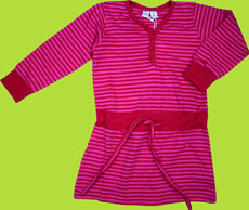 Me Too Gabrielle Pink Striped Mini Dress