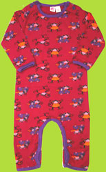 Me Too Fuschia Eber "Monkey" Baby Long Sleeve Suit 