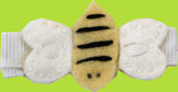 Children's Felt Bumble Bee Alligator Hair Clip 