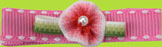 Pink Ribbon Alligator Child Hair Clip