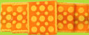Baby Hair Clip Yellow and Orange Polka Dot