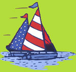 Mulberribush 4th of July Sail Boat