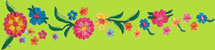 Twill Capri Floral Embroideries