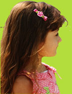 Lulu Pink Two Tone Satin Flower Hair Clip