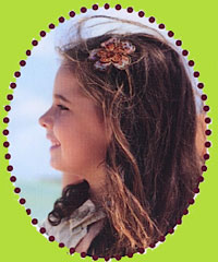No Slippy Hair Clippy Brown Michelle Medium Sequin Flower Hair Clip