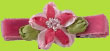 Lulu Pink Satin Flower Hair Clip