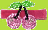 No Slippy Hair Clippy Yolanda Pink Beaded Cherry Hair Clip