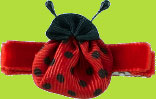 No Slippy Hair Clippy Red Ladybug With Antenna Hair Clip