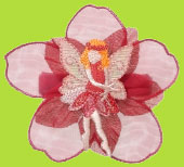 No Slippy Hair Clippy "Eden" Hot Pink Fairy Princess Hair Clip 