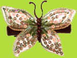 Meredith Brown Sequin Butterfly Hair Clip for 12 years and up