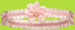 No Slippy Hair Clippy Pink Grace Silk Flower w/Pearls Headband
