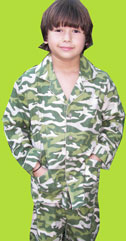 Papabear Army Camouflage Cotton Flannel Pajamas