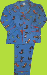 Papabear Boots Cotton Flannel Loungeabout Set
