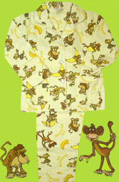 Papbear Go Bananas Cotton Flannel Loungeabout Set