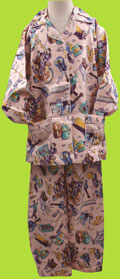 kids cotton flannel music pajamas