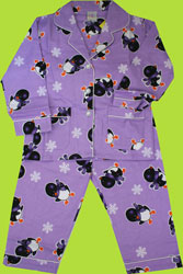 Papabear Penguin Cotton Flannel Set
