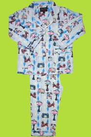 Papabear Retro Two-Piece Pajamas