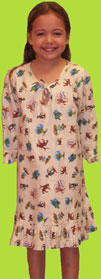 Papabear Rodeo Cotton Flannel Nightgown