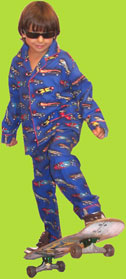 Papabear Skate Boards Two Piece Pajama