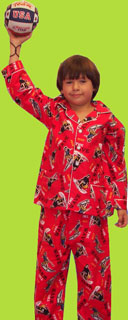 Papabear Surfers Cotton Flannel Pajamas