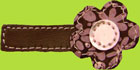 Abigail Chocolate Brown Leather Clip 