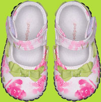 Natasha Flower Printed Leather Mary Jane 
