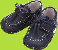 pediped Nathan navy leather Deck shoe