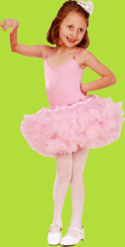 Pink Ballerina Dress w/Rhinestones and Roses