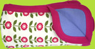 Organic Cotton Floral Print Baby Blanket