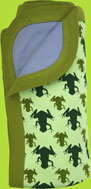 Positively Organid Frog Print Baby Blanket
