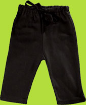 Black Organic Cotton Baby Pants by Positively Organic