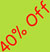 40% off