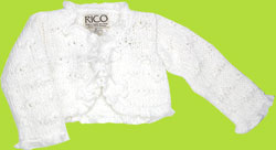 Rico Handknit Cotton Bolero with Tie