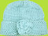 Rico Cotton Handknit Hat with Flower