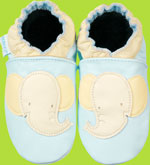Pastel Blue Elephant Robeez booties