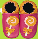 Fuchsia Lollipop Robeez Booties